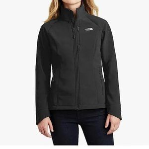 The North Face Long Sleeve Zip Up Apex Soft Shell Jacket Coat Black